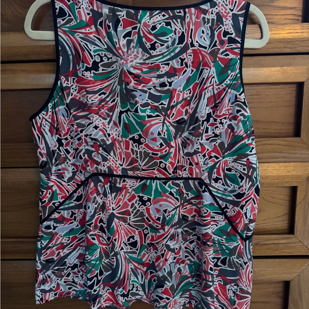 Nine West Multicolor Abstract Top - Picture 2 of 4